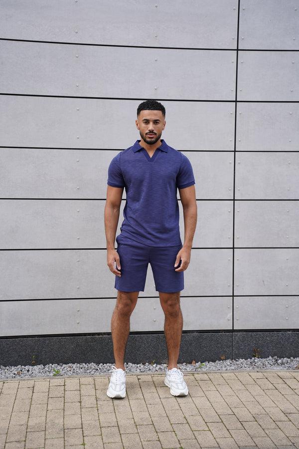 Capo Capo Jersey Slub Cuban Polo Shirt