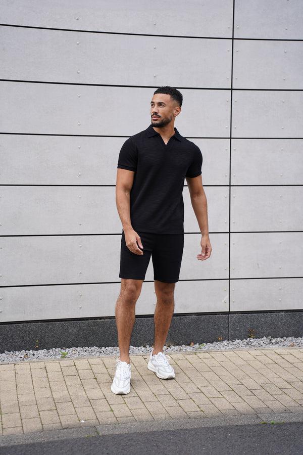 Capo Capo Jersey Slub Cuban Polo Shirt