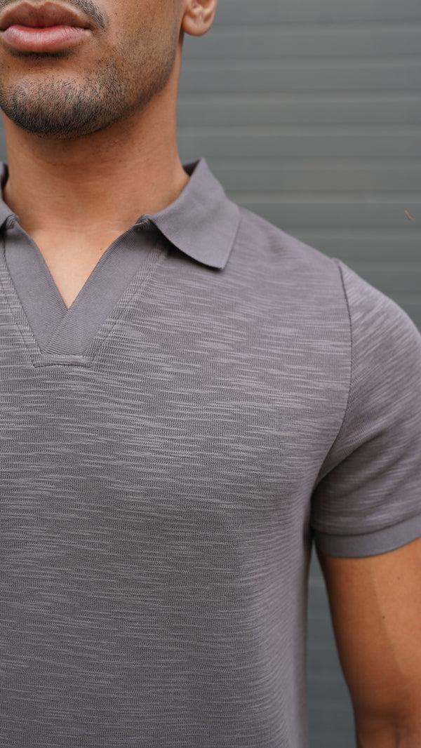 Capo Capo Jersey Slub Cuban Polo Shirt