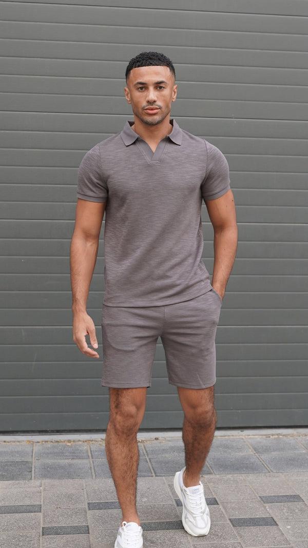 capo Capo Jersey Slub Cuban Polo Shirt