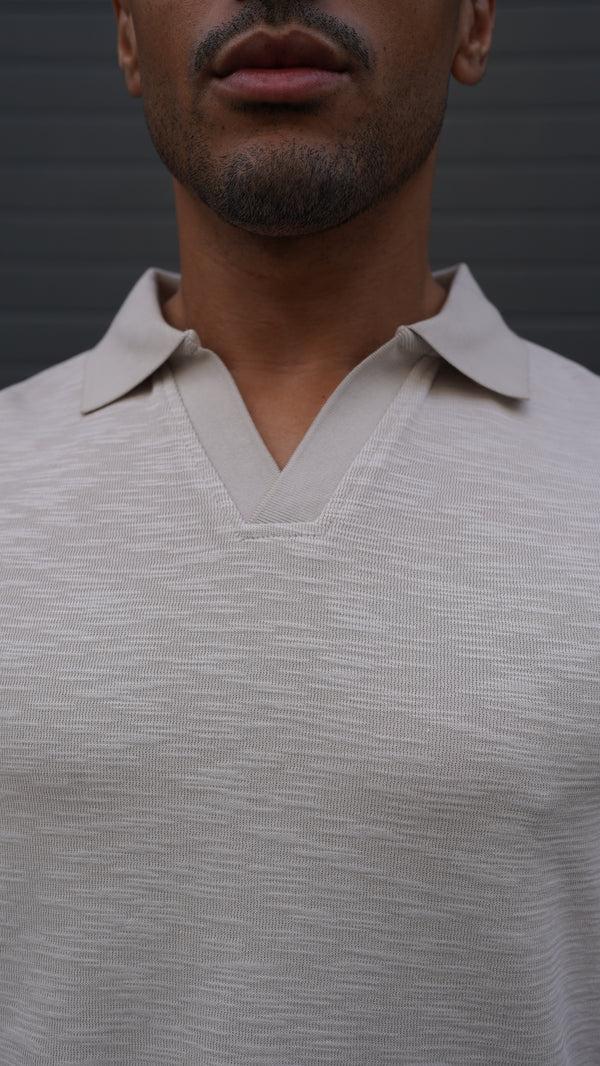 Capo Capo Jersey Slub Cuban Polo Shirt