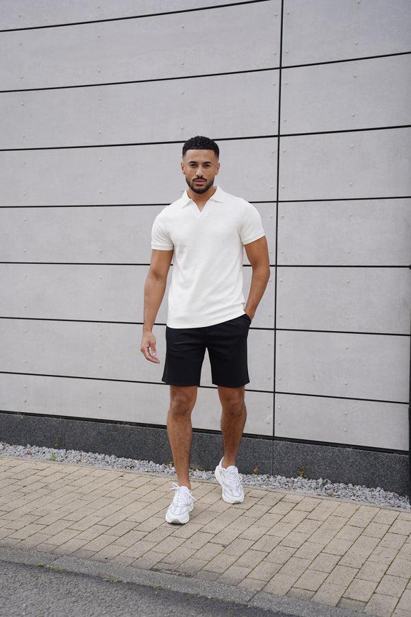 Capo Capo Jersey Slub Cuban Polo Shirt