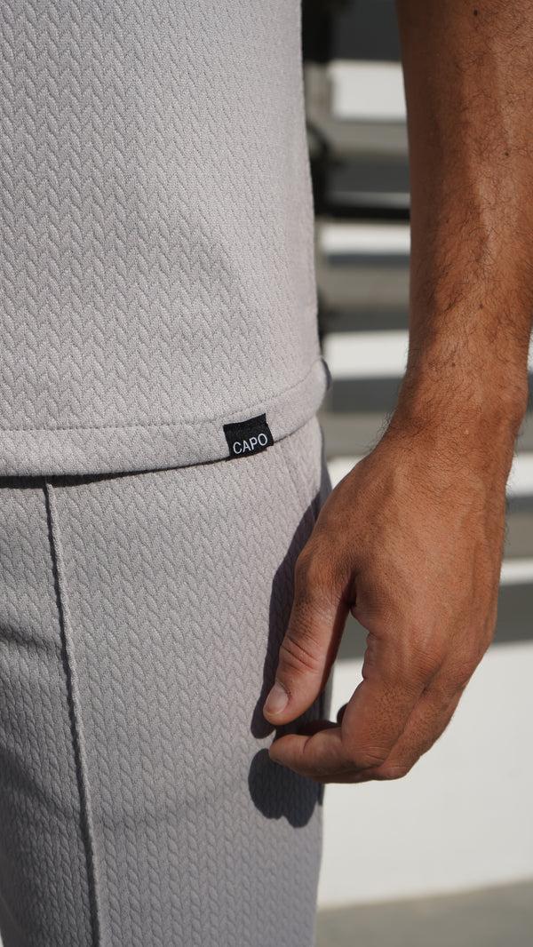 Capo Capo TEXTURED BEAD SS Revere Shirt