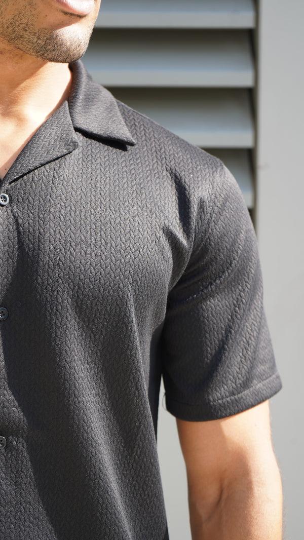 Capo Capo TEXTURED BEAD SS Revere Shirt