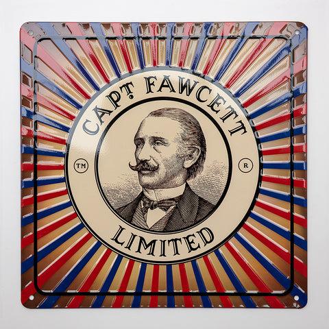 captain fawcett limited Tin Plate Sign
