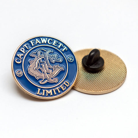 Captain Fawcett Limited Captain Fawcett Stove Enamel Badge