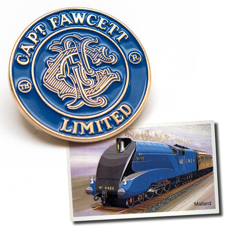 Captain Fawcett Limited Captain Fawcett Stove Enamel Badge