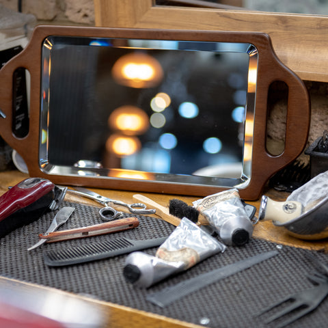 Captain Fawcett Limited Double Handed Wooden Mirror