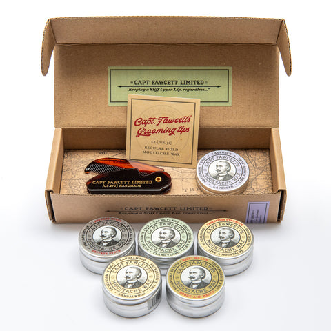 captain fawcett limited Moustache Wax & Folding Pocket Comb