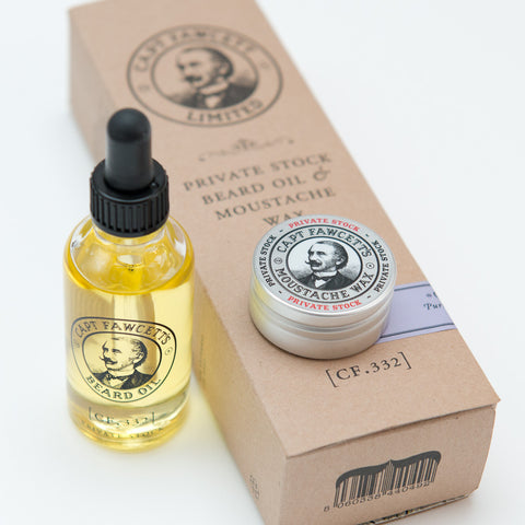 Captain Fawcett Limited Private Stock Oil & Wax Gift Set