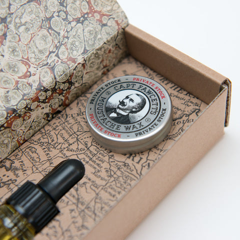 Captain Fawcett Limited Private Stock Oil & Wax Gift Set