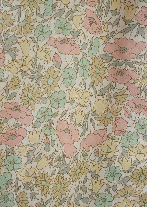 Caramel BELLA GIRL'S COTTON TANA LAWN SKIRT - LIBERTY POPPY AND DAISY PRINT