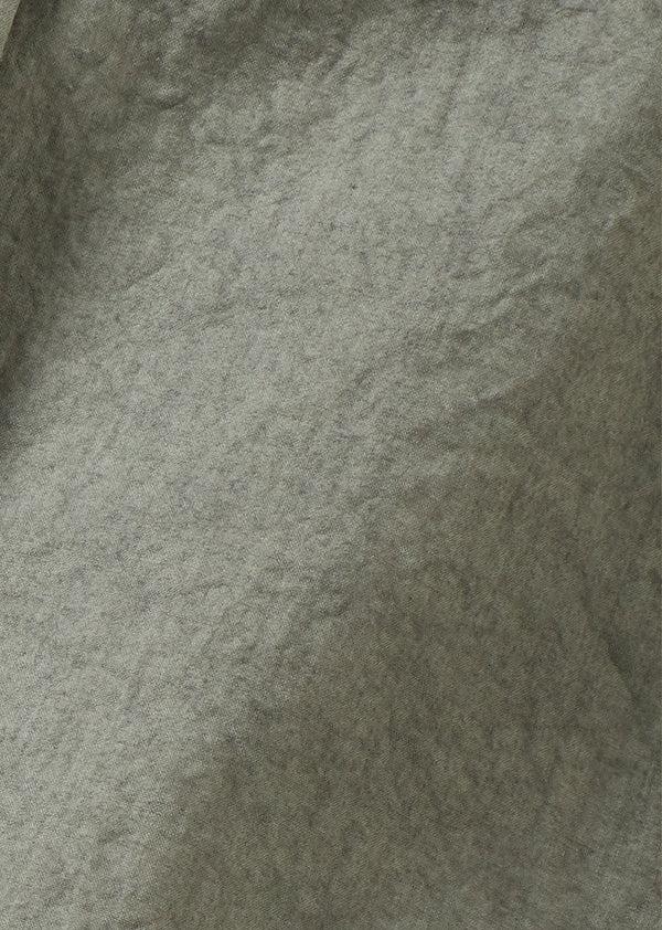 Caramel BERGAMOT CHILDREN'S CRUSHED COTTON SHIRT - GREY / GREEN