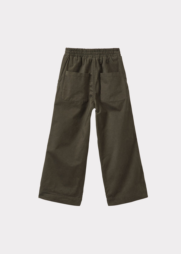 Caramel CAPER CHILDREN'S COTTON TWILL TROUSERS - KHAKI