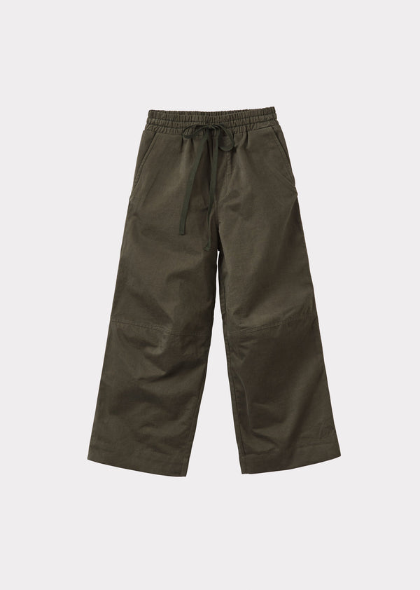 caramel CAPER CHILDREN'S COTTON TWILL TROUSERS - KHAKI