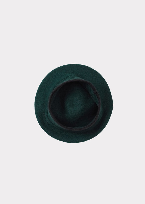 Caramel ABERFELDY BERET TAM - GREEN BLACK