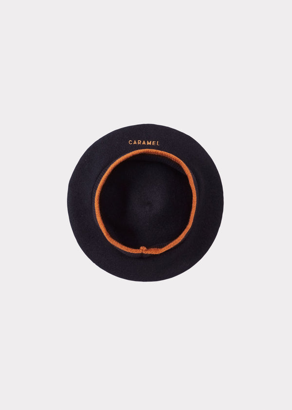 Caramel ABERFELDY BERET TAM - NAVY OXIDE