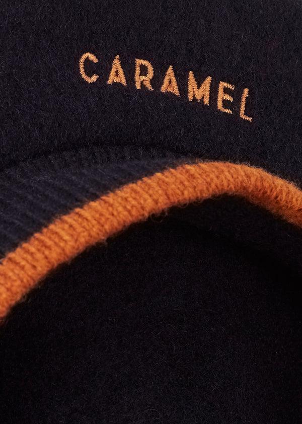 Caramel ABERFELDY BERET TAM - NAVY OXIDE