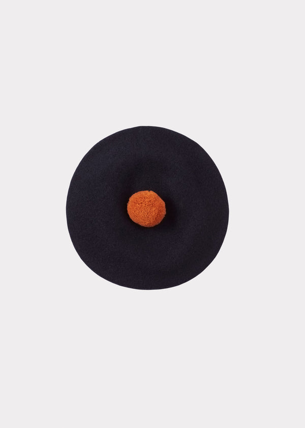 caramel ABERFELDY BERET TAM - NAVY OXIDE