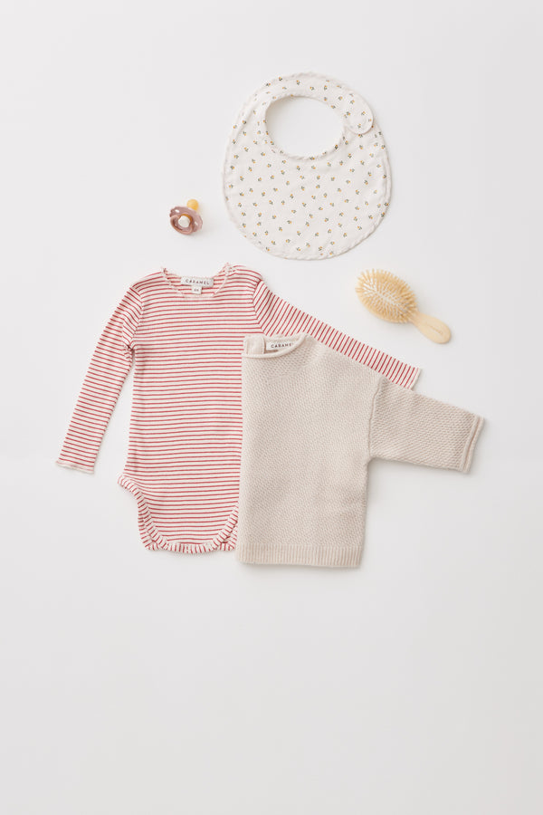 Caramel ADELIE BABY JUMPER - BUTTERMILK