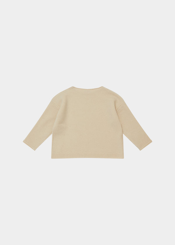 Caramel ADELIE BABY JUMPER - BUTTERMILK