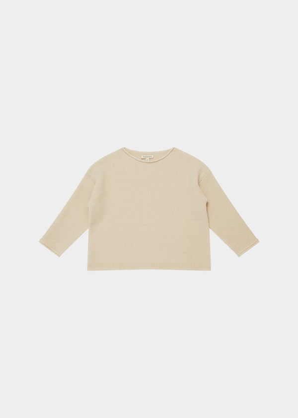 caramel ADELIE BABY JUMPER - BUTTERMILK