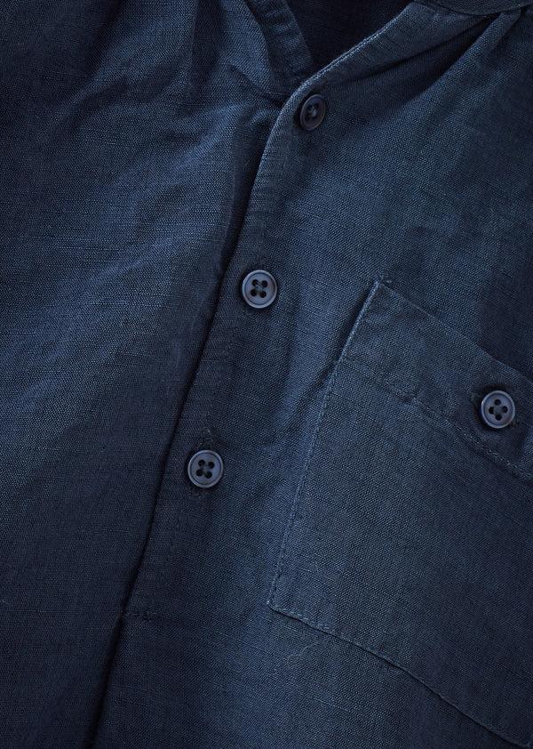 Caramel ADONIS CHILDREN'S COTTON SHIRT - INDIGO