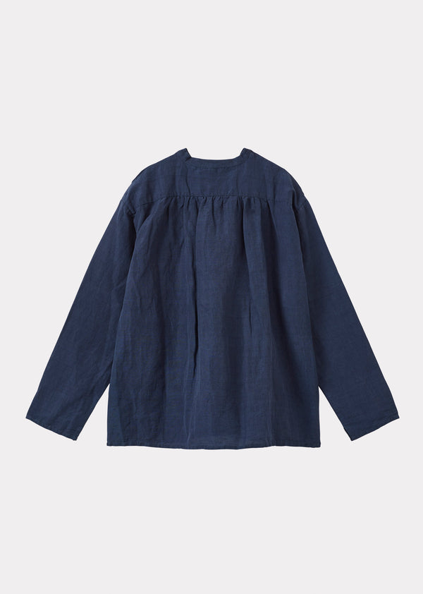 Caramel ADONIS CHILDREN'S COTTON SHIRT - INDIGO