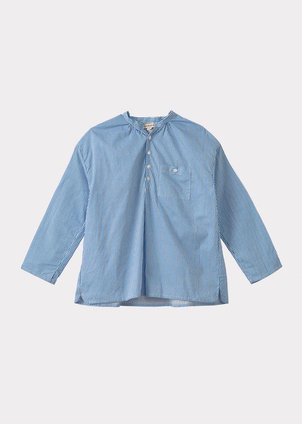 caramel ADONIS SHIRT - BLUE/WHITE STRIPE
