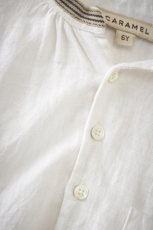 Caramel ADONIS SHIRT - WHITE