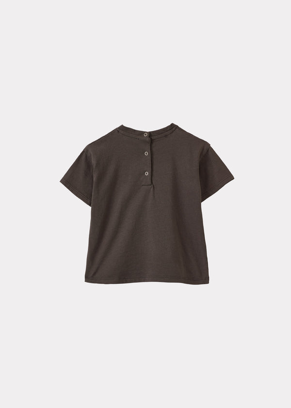 Caramel AHIPA BABY COTTON T-SHIRT - GREY