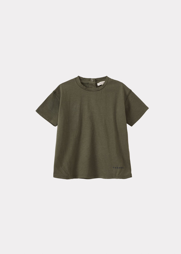 Caramel AHIPA BABY COTTON T-SHIRT - KHAKI