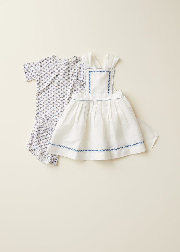 Caramel AHIPA BABY T-SHIRT - ECRU DISTY PRINT