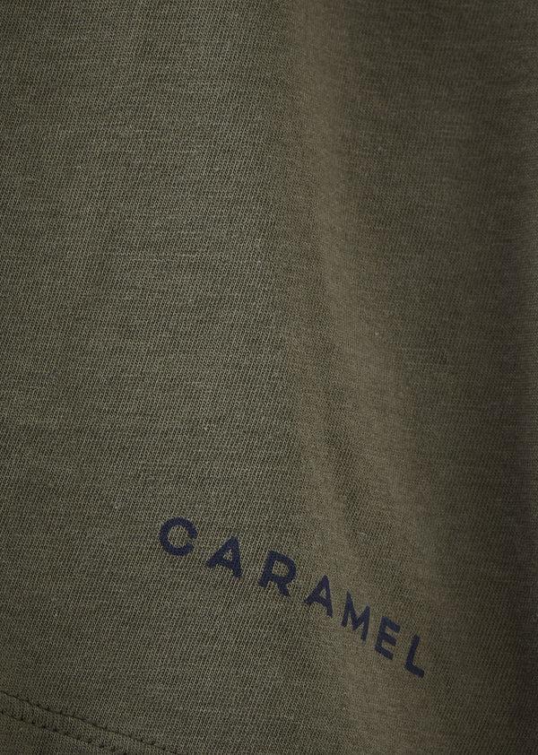 Caramel AHIPA CHILDREN'S COTTON T-SHIRT - KHAKI