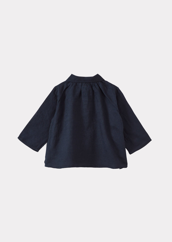 Caramel ALOE BABY COTTON SHIRT - NAVY