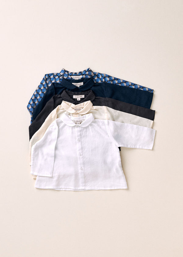 Caramel ALOE BABY COTTON SHIRT - NAVY