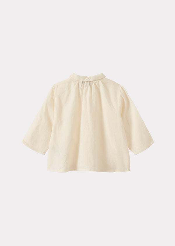 Caramel ALOE BABY COTTON SHIRT - OFF-WHITE