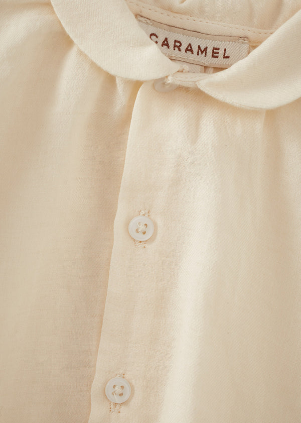 Caramel ALOE BABY COTTON SHIRT - OFF-WHITE
