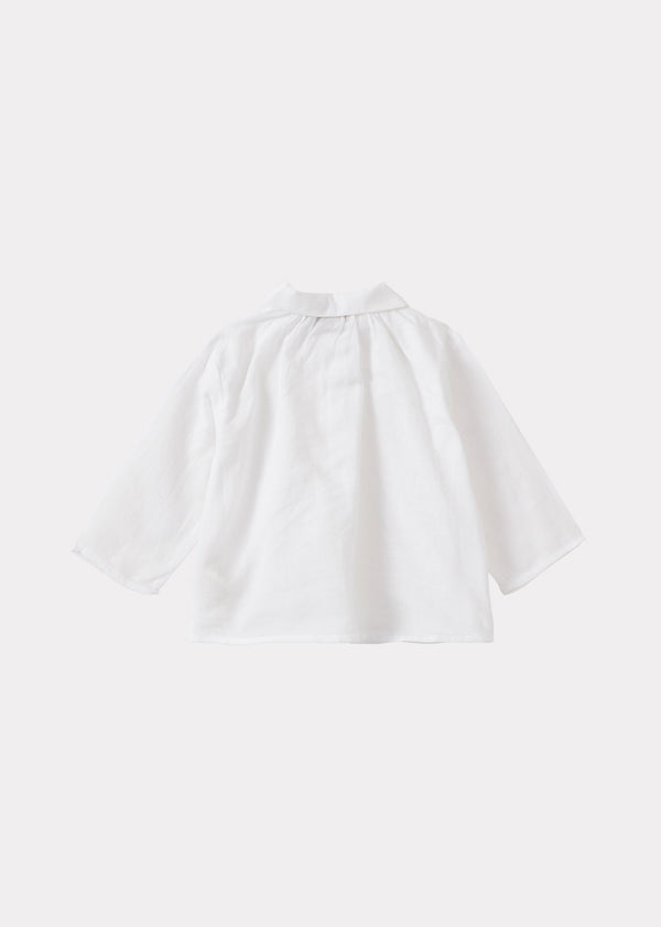 Caramel ALOE BABY COTTON SHIRT - WHITE