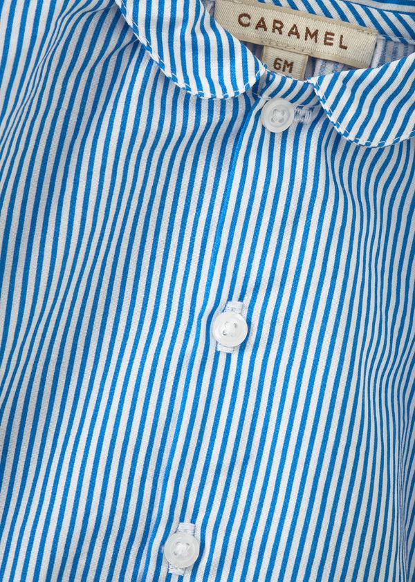 Caramel ALOE BABY SHIRT -BLUE STRIPE