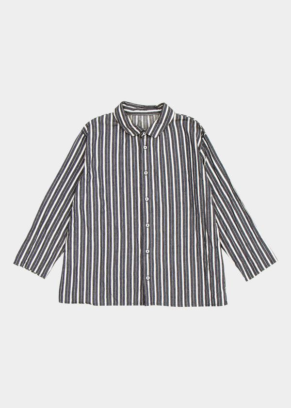 caramel ALOE KIDS SHIRT - GREY STRIPE