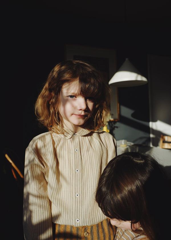 Caramel ALOE SHIRT - PIN STRIPE