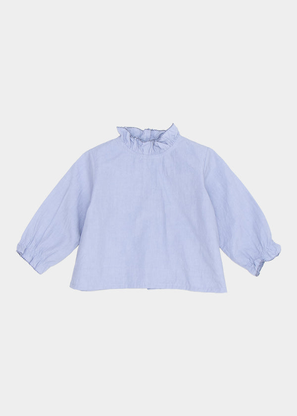 caramel AMICIA BABY BLOUSE - SLATE BLUE