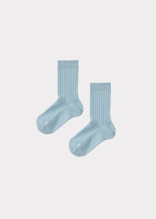 caramel ANKLE RIB SOCKS CHILD - NUBLADO