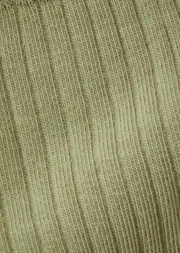 Caramel ANKLE RIB SOCKS CHILD - VERT D'HUILE