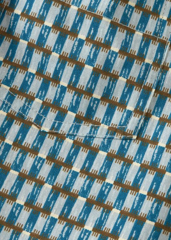 Caramel APIUM SHORTS - BLUE GEO PRINT