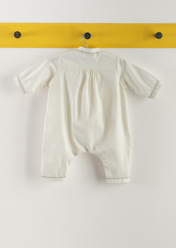 Caramel BABY PYJAMA - BLANC DE MEUDON