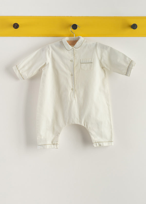 caramel BABY PYJAMA - BLANC DE MEUDON