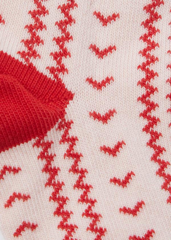 Caramel BABY RIB SOCKS - RASPBERRY