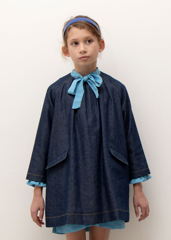 Caramel BELFORD GIRL DRESS - TURQUOISE